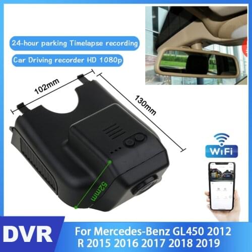 Car DVR Wifi Video Recorder Dash Cam Camera For Mercedes-Benz R 2015 ML GL w164 x164 2010 2010 2012～2015 night vision HD 1080P