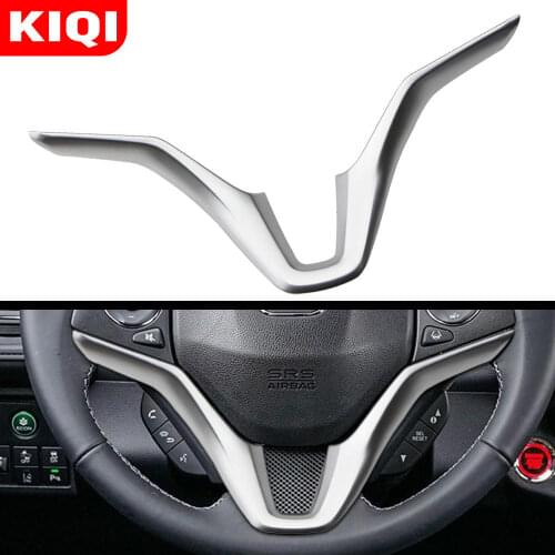 ABS Chrome Steering Wheel Cover Sequins Stickers Car Accessories Case for Honda HR-V HRV Vezel 2015 - 2018 Accessories