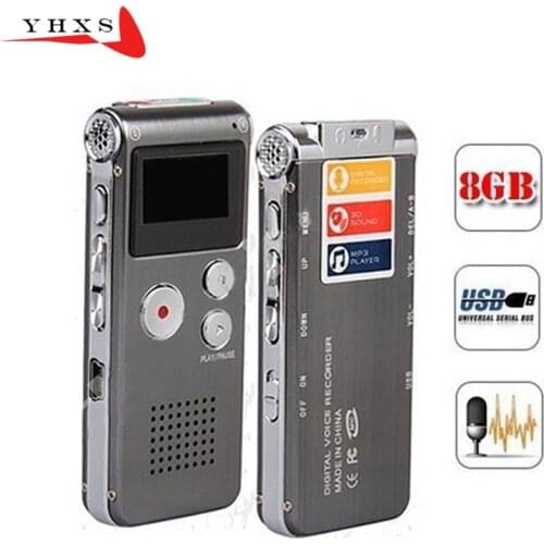 Rechargeable N28 16GB Digital Voice Recorder 650Hr Dictaphone MP3 Player USB Flash Supports MP3 WMA ASF and WAV Music Formats