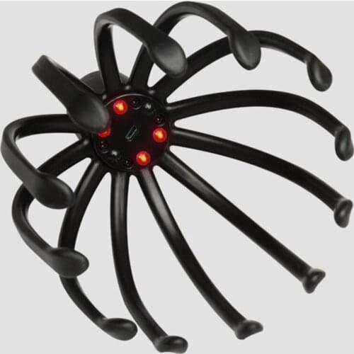 Q1FB Electric Claw Massager Body Massage Octopus Head Scalp Tool Head Relax Massager Electric Neck Scalp Massager Pain Relief