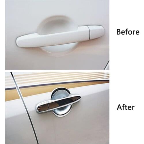 Chromium Styling For Toyota RAV4 2008 2013 Exterior Parts Chrome Side Door Handle Cover Bowl Trim