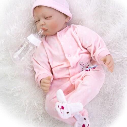 22inch 55cm Handmade Soft Silicone Reborn Baby Girl Dolls Realistic Looking Newborn babies Doll real touch bebe reborn Gift