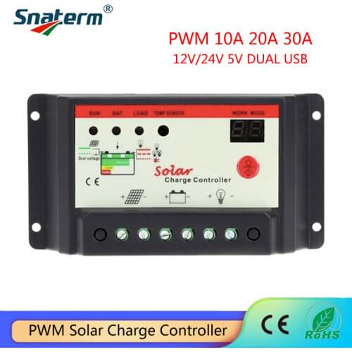 Hot !!! 30A 20Amps 10A 12V 24V Auto PWM solar street light controller battery charger Light and timer Control lamp regulator