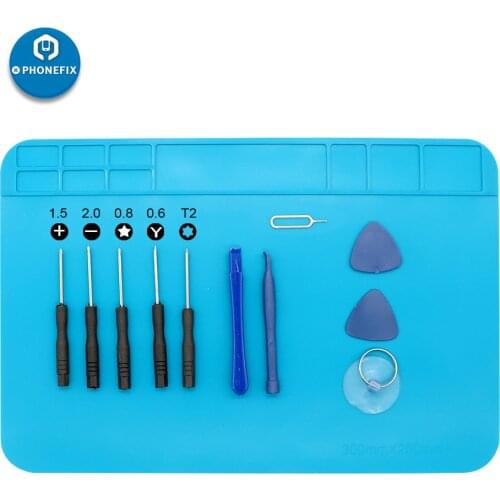 Electronics Repair Tools Kit Phone Opening Pry Tool Kit for iPhone Samsung Huawei Xiaomi Phone Tablet PC Disassembly Working Pad