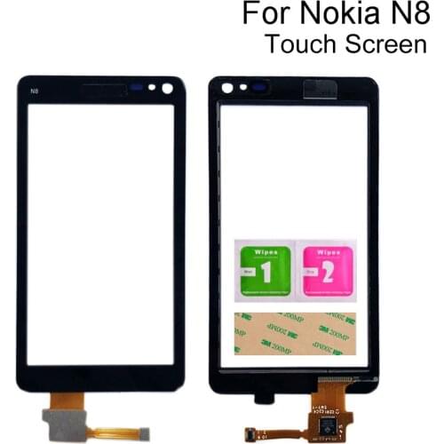 Mobile Touch Screen Front Glass For Nokia N8 Touch Screen Digitizer Panel Repair Parts Front Glass Lens Sensor Tools 3M Glue