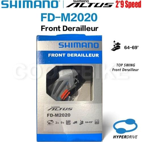 Shimano ALTUS M2020 TOP SWING Front Derailleur Clamp Band Mount 2x9 Speed FD-M2020-TS For MTB Mountain Bike Bicycle Accessories