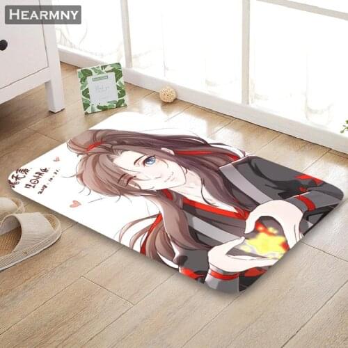 Custom Mo Dao Zu Shi Doormat Floor/Bath/Kitchen/Beach Mat Flannel Sponge Fabric 3D Printed Shaggy Decoration For Bedroom