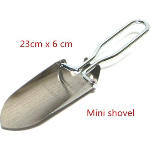Outdoor Camping Mini Folding Shovel Portable Stainless Steel Foldable Shovel Multi-purpose Gardening Tools