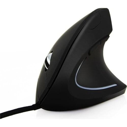 Wired Right Hand Vertical Mouse Ergonomic Gaming Mouse 800 1200 1600 DPI USB Optical Wrist Healthy Mice Mause For PC Computer