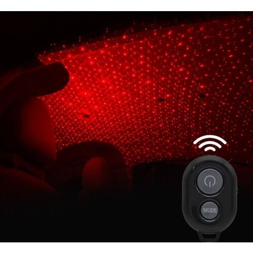 Five volt mini laser projector, USB for car, starlight, DJ, music, remote control, roof lamp, meteor