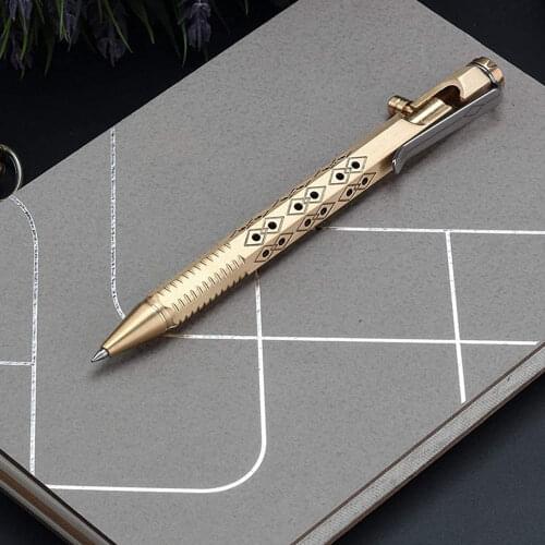 SMOOTHERPRO Solid Brass Bolt Action Pen ,Pocket Business EDC Signature Color Bronze