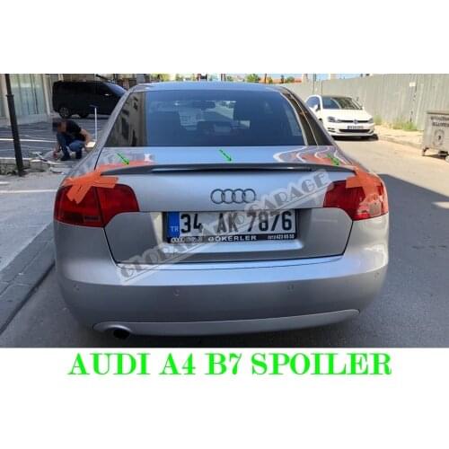For Audi A4 B7 Spoiler 2005-2008 Auto Accessory Universal Spoilers Car Antenna Car Styling Diffüser Flaps Splitter Extension