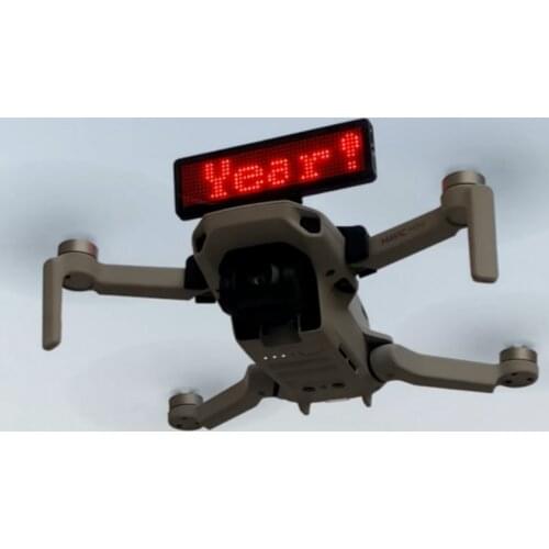 LED Badge DIY Bracket for DJI Mavic Mini Quick Release LED Badge Stand Bracket Drone Accessories Billboard Display for Surprise