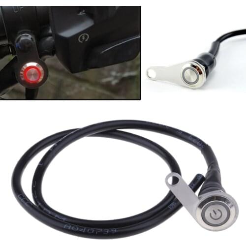 LED Motorcycle Light Handlebar Switch 3 Wire Mount Push Button 12V For ATV Scooter Quad Headlight Fog Light ON-OFF