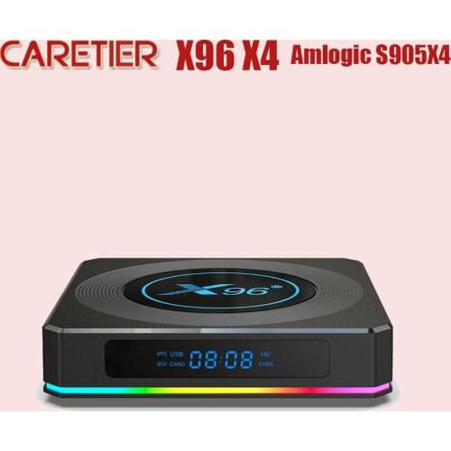 5PCS Presale X96 X4 Amlogic S905X4 Smart RGB Light TV Box Android 11 4G 64G Wifi Youtube AV1 Media Player TVBOX 8K Set to