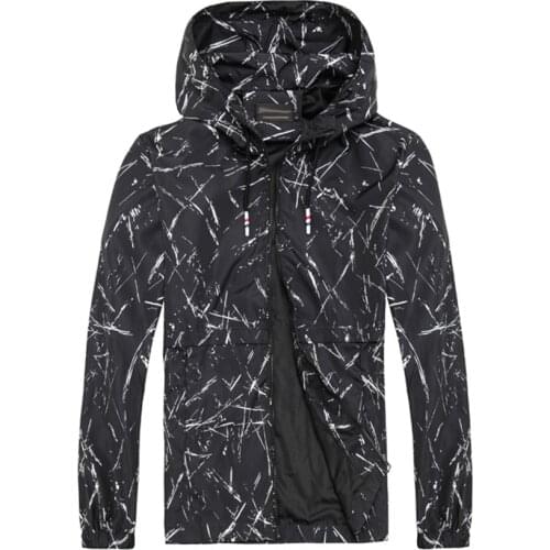 Spring and autumn new style hooded casual simple loose jacket windbreaker mens fashionable all-around hooded overcoat