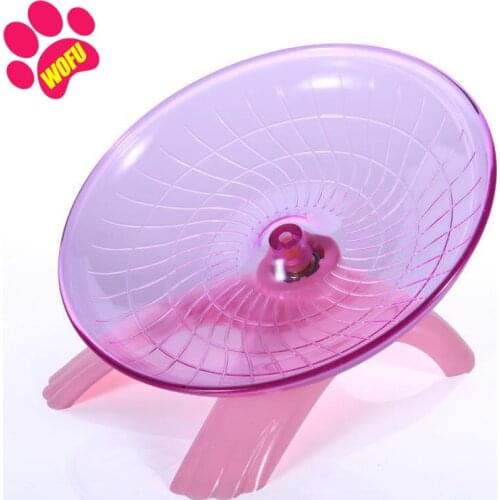 WOFUWOFU Hamster Flying Saucer hamster machine Pet Exercise Squirrel Wheel Hamster Mouse Running Disc rat toys Cage small anima