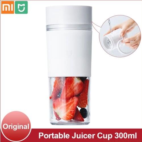 Xiaomi Mijia Portable Juicer Cup 300ml Mini Electric Juice Blender Fruit Food Processor Rechargeable Kitchen Mixer Quick Juicing