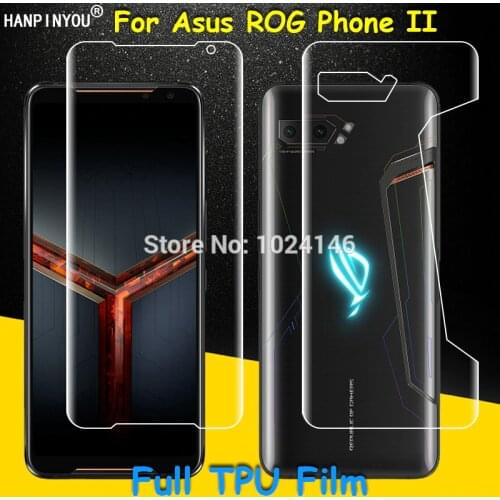 Front / Back Full Cover Clear Soft TPU Film Screen Protector for Asus ROG Phone 3 Strix 2 II ZS661KS ZS660KL ZS600KL (Not Glass)