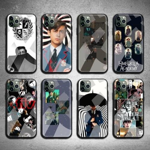 The umbrella academy Aidan Gallagher Phone Case Glass For iPhone 12 pro max mini 11 Pro XR XS MAX 8 X 7 6S 6 Plus SE 2020 case