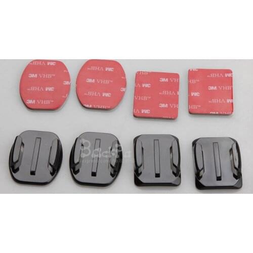 1 Set Flat Adhesive and Curved Adhesive Helmet Mount For SJ4000 SJ5000 for GoPro Hero 3 4 Accessories