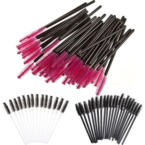 100pcs/bag Disposable Eyelash Brush Mascara Wands Applicator Makeup Tools