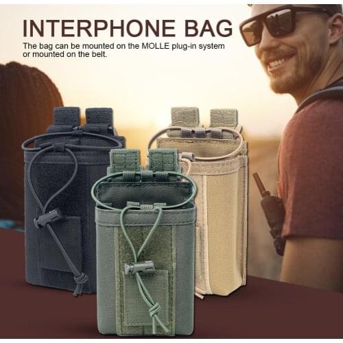 1000D Nylon Outdoor Pouch Tactical Sports Pendant Military Molle Radio Walkie Talkie Holder Bag Magazine Mag Pouch Pocket New