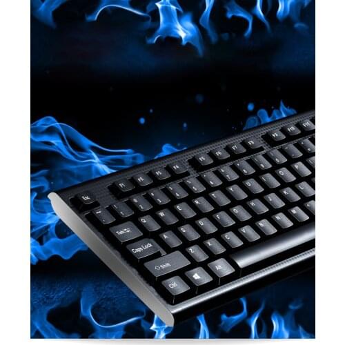 104 Computer keyboard Q9 USB Flat/Round USB Notebook Gaming and Office Universal Wired Single Keyboard