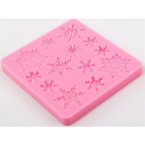 150pcs/lot snow mold wholesale hot sale chocolate Snowflakes silicon mold fondant Cake decoration