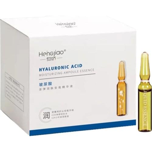 28pcs Fullerene Hyaluronic Acid Ampoule Face Serum Shrink Pores Anti-Ance Nicotinamide Whitening Injection Moisturizing Wrinkle