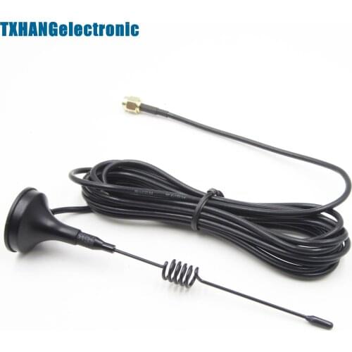5dbi 433MHz Antenna SMA Male Plug GSM 9.84ft Cable 3M Magnetic For Ham radio