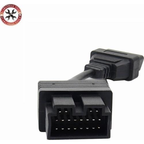 Car Diagnostic Connector Top-Rated Best Quality 20pin cable for KIA OBD 20 pin to OBD 2 16pin Adapter Free Shipping