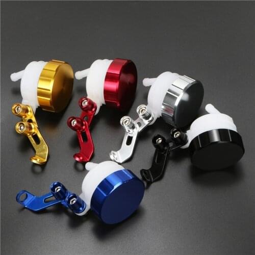 1pc Motorcycle Front Brake Fluid Reservoir Universal CNC Aluminum Clutch Tank Oil Fluid Cup for Yamaha Suzuki Aprilia Ducati