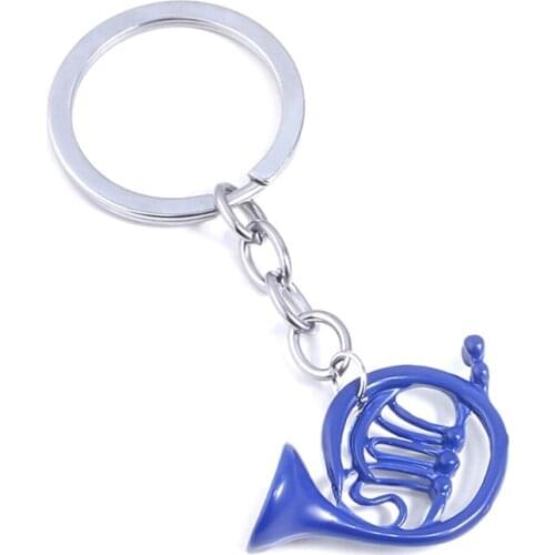How I Met Your Mother Classic KeyChain Blue Trumpet Man And Woman Pendant Keyring Gift