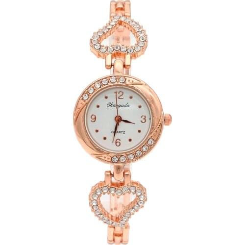 Fashion Womens Bracelet Watch Women Ladies Wrist Watches Bling Crystal Analog Clock Woman Dress Quartz Watch Montre Femme O140