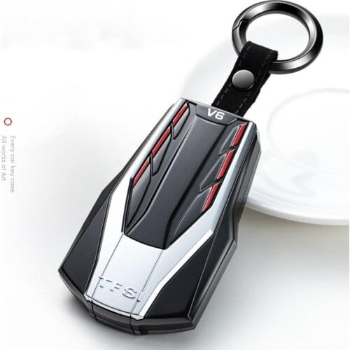 Engine Concept Key Case Cover For Audi A3 A4 A5 A6 A7 Q2 Q3 Q3 Q5 Q8 R8 RS3 RS4 RS6 A4L A6L TT Car Key Cover Car Accessories