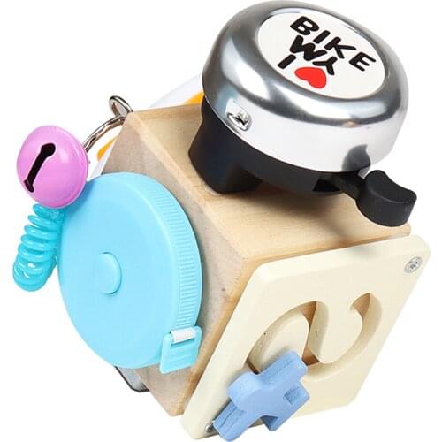 Montessori Wooden Busy Block Six In One Interactive Building Board Preschool Fun Early Childhood Education Educational Toys