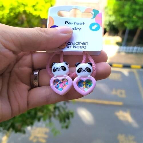 2PCS New Cute Ice Cream Princess Headwear Kids Elastic Hair Bands Children Ropes Girls Accessories Baby Headdress