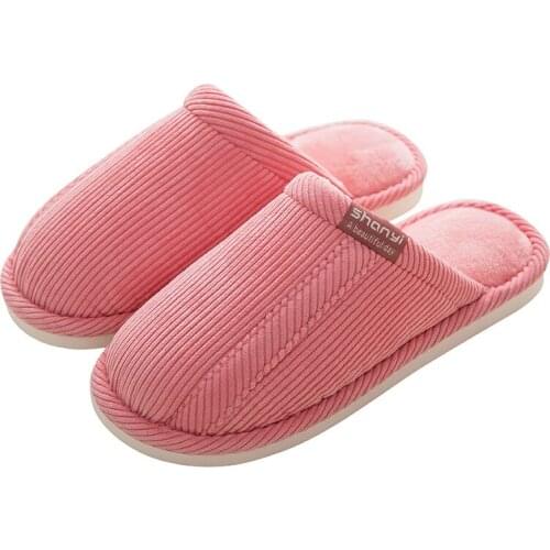 Home Slippers Short Plush Warm Soft Cotton Women Slippers Loves Floor Indoor Shoes Women