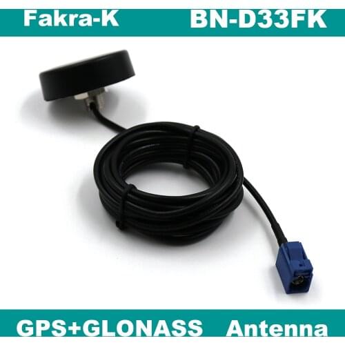 BEITIAN Fakra-K High Gain GPS GLONASS Ceramic Antenna Active Amplifier Set Screw Ceiling BN-D33FK