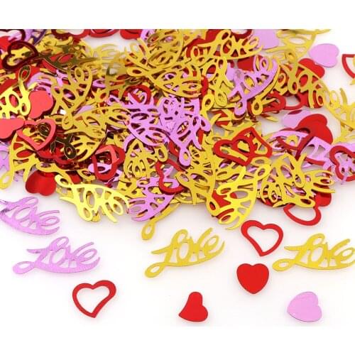 15g Love and LOVE English alphabet Confetti For Wedding throwing confetti Christmas decoration supplies