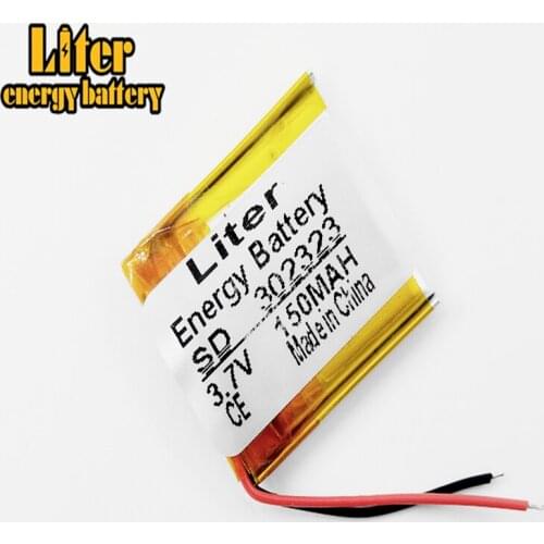 3.7V 150mAh 302323 Lithium Polymer Li-Po li ion Rechargeable Battery cells For Mp3 MP4 MP5 GPS mobile bluetooth