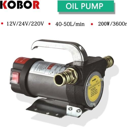 Oil Pump Dc 12v/24v 200w 50l/min Electric Automatic Transmission High Speed Diesel Fuel Transfer Oil Suction