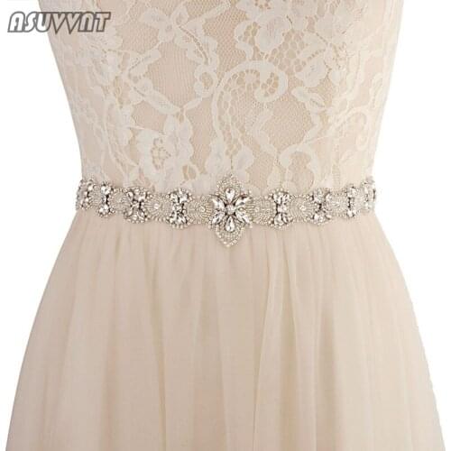 Fashion Belt Bridal Rhinestone Wedding Belts Belt For Dress Girdle Beaded Bridal Crystal Appliques Belt For Party Evening Dress
