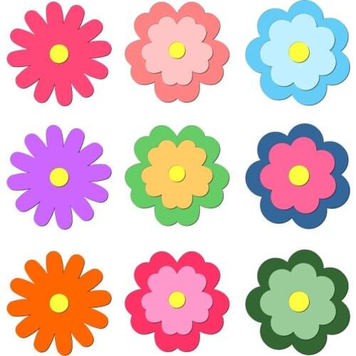 New Flower, Bow Wooden Die Scrapbooking C2957 Cutting Dies Multiple Sizes Compatible With Most Die Cutting Machines