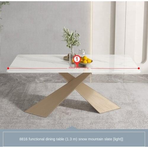 Rock plate dining table
