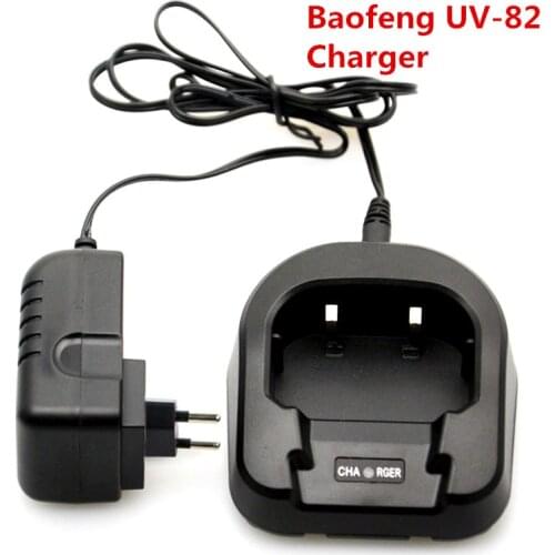 Original CH-8 EU or US 100-240V Baofeng Li-ion Battery Desktop Charger For bf UV-82 UV-89 UV-8D Radio Walkie Talkie Accessories