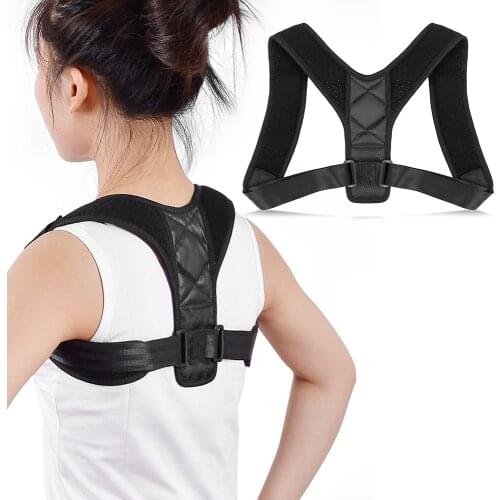 Adjustable Shoulder Posture Corrector Upper Back Posture Fixer Clavicle Brace Support Belt Men Women Braces & Supports
