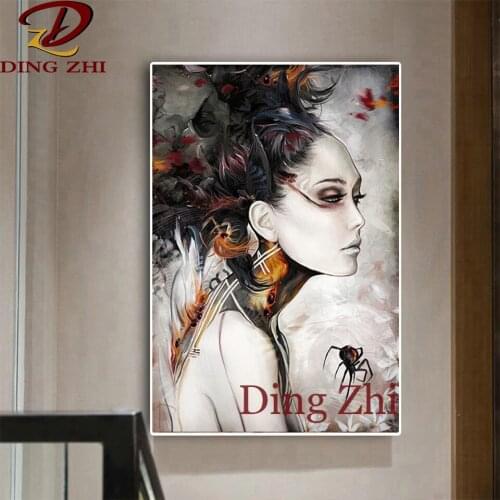 Modern 5D Diamond Painting Poster Abstract Beauty Sexy Illustration Diy Embroidery Mosaic Cross Stitch Full Square Round Drill