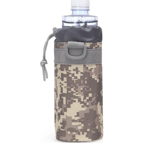 Outdoor Sport Kettle Bag Portable Pocket Water Bottle Bag Camping Riding Hiking Hunting Accessory for MOLLE Tactical Backpack